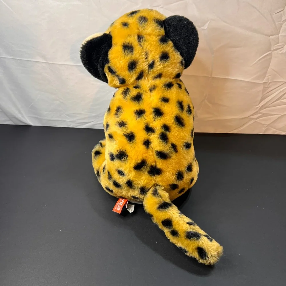 Wild Republic 12in‎ Leopard Plush Stuffed Animal Kids Gold Excellent Spotted Cub